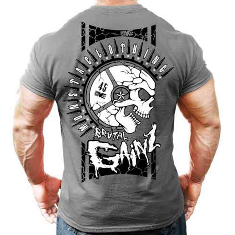 Muscle T-shirts Leisure Bodybuilding Top Sweatshirts-MF00031-Veeddydropshipping