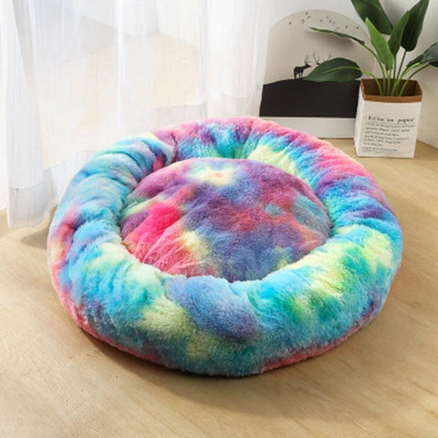 Cat Beds Round Comfy Calming Dog Bed-HA01408-Veeddydropshipping