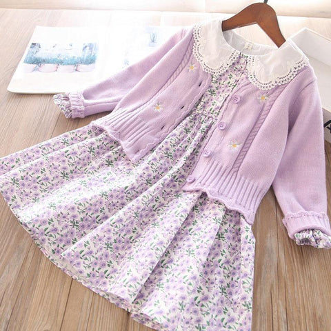 Summer Lolita Child Costume Clothes Girls Casual Midi Dress Children-TB00843-Veeddydropshipping