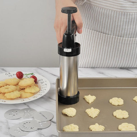Stainless Steel Cake Cream Decorating Gun Sets-HA01774-Veeddydropshipping