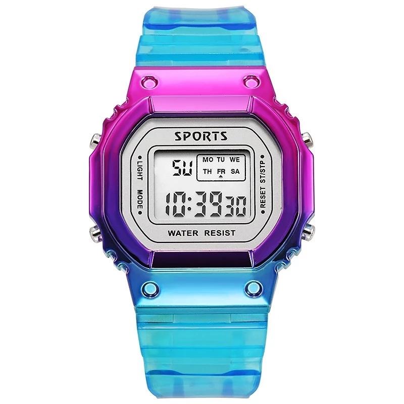Outdoor Sport Transparent Digital Watch  Waterproof -JW01167-Veeddydropshipping