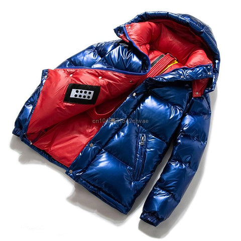 Jacket For Men Bright Thicken Super Warm Hooded Down-MF01211-Veeddydropshipping