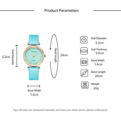 Luxury  Watch Rhombus flowers Women Quartz Watches-JW01076-Veeddydropshipping