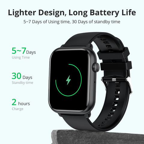 Screen Sports Modes Battery Support Always On Display Smart Watch-JW01127-Veeddydropshipping