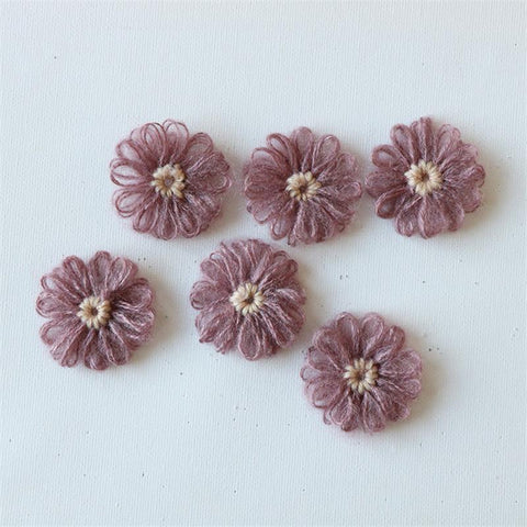 Knitting Flower Applique Patches DIY Craft-HA00049-Veeddydropshipping