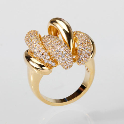 Big Rings With Cubic Zirconia Stones Wedding Engagement Jewelry -JW00393-Veeddydropshipping