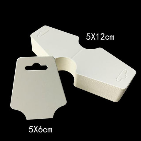 Display Cards Pre-Punched Hanging Jewelry Price Kraft Paper Package -JW01691-Veeddydropshipping