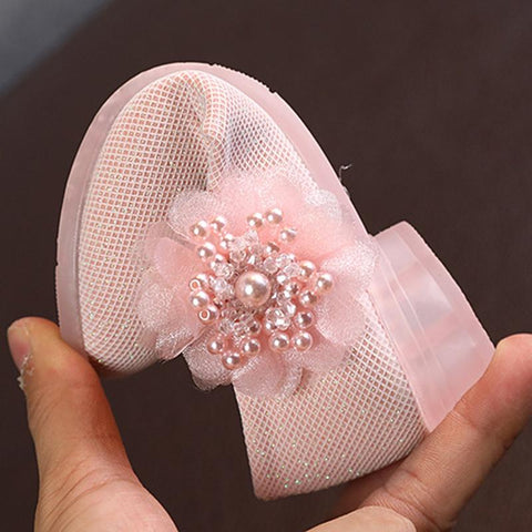 Baywell New Childrens Girl&#39;s Shoes Pearl Flower-TB00122-Veeddydropshipping