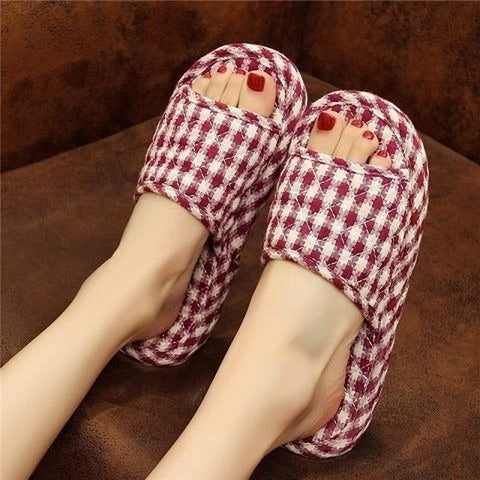 Slippers Wood Floor Floor Tiles Mute Indoor Soft Bottom Female-BS01257-Veeddydropshipping