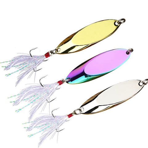 1PCS 7g-28g Metal Spinner Spoon Trout Fishing Lure Hard Bait Sequins Noise Paillette-OS00466-Veeddydropshipping