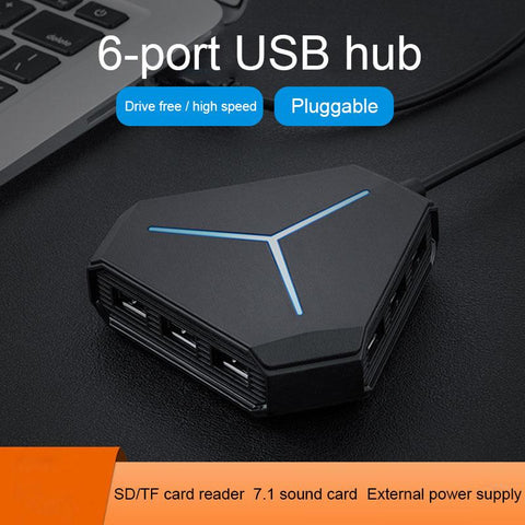 Splitter SD Card Reader with eaphone microphone interface-CO00238-Veeddydropshipping