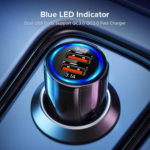 Dual USB Car Charger Adaptive Fast Adapter Micro USB-PA01186-Veeddydropshipping