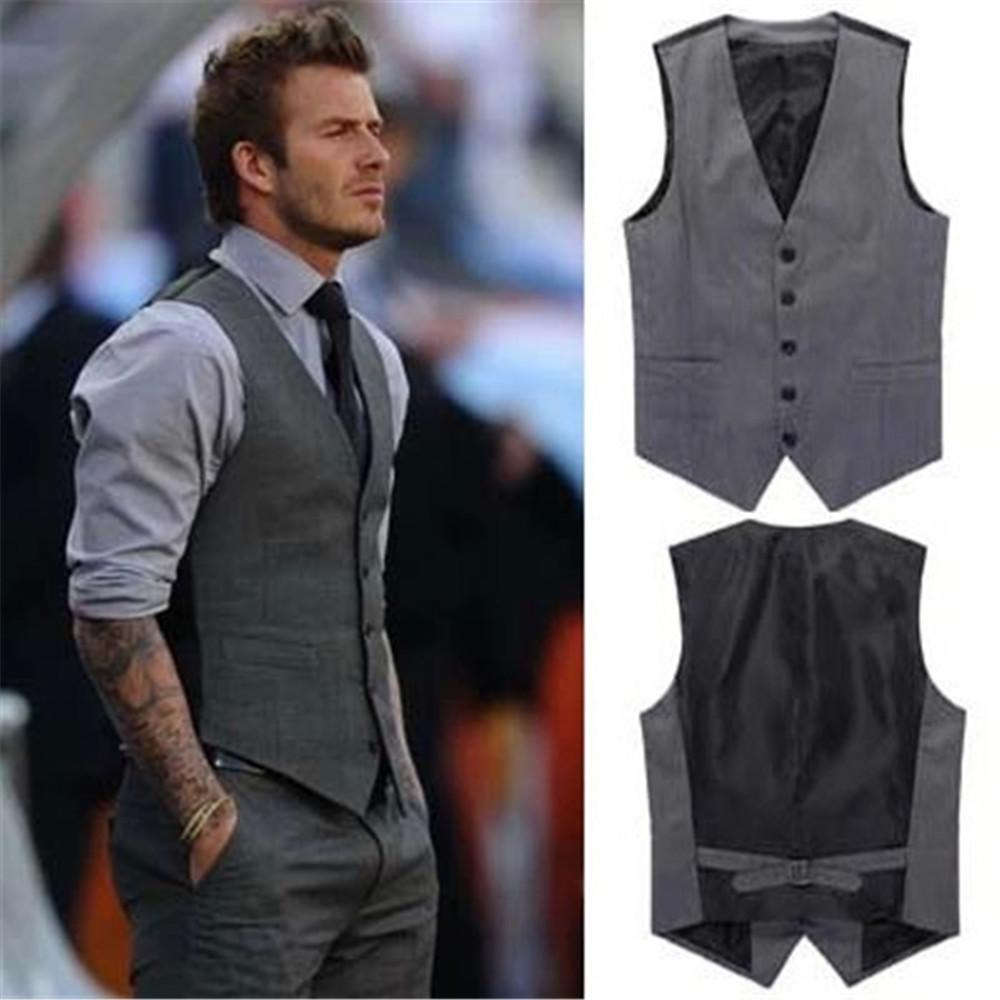 Vest Man Black Formal Businss Vest Arrival Vests-MF01260-Veeddydropshipping