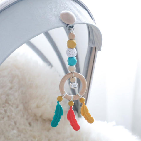 Let&#39;s Make Stroller Toy Cloud Shape Crochet Beads Handmade Toys-TB00539-Veeddydropshipping