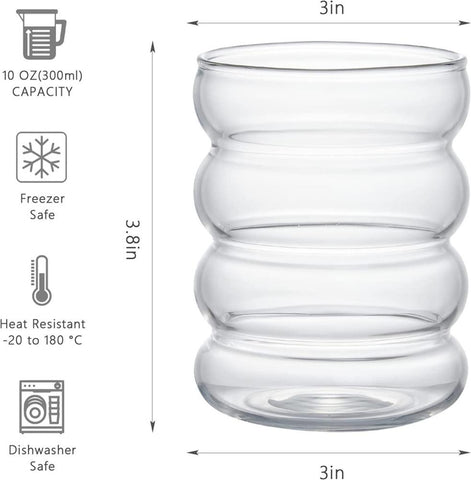 Glass Cup Heat-resistant Tumbler Drinkware Mug-HA01292-Veeddydropshipping