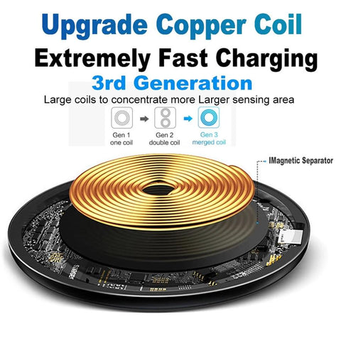 30W  Wireless Charger Pad For iPhone 13 12-PA01106-Veeddydropshipping