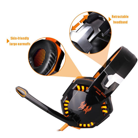 Game Headphones Bass Stereo Over-Head Earphone-Veeddydropshipping