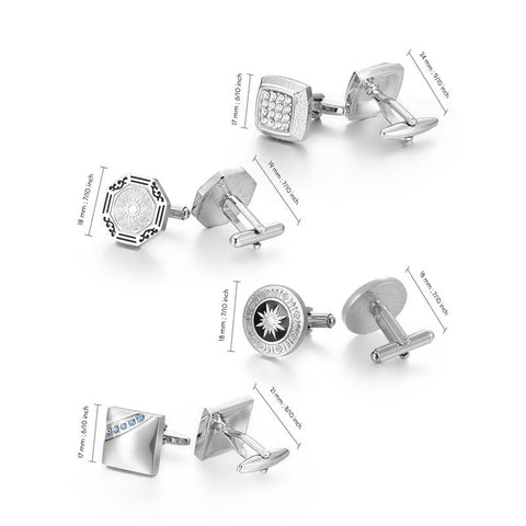 Luxury For Mens Man Shirt Cufflink Wedding Guest Gifts -JW01311-Veeddydropshipping