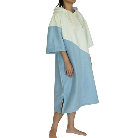 Microfiber Wetsuit Changing Bathrobe Beach Poncho Towel Outdoor Sun Prontection -OS00185-Veeddydropshipping