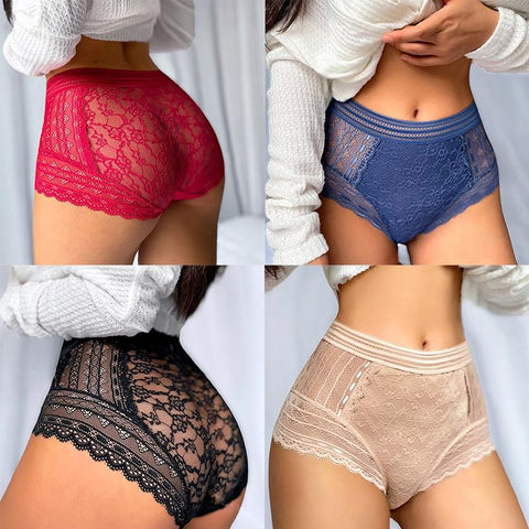 Large Size Women Sexy  Lace Panties-WF00829-Veeddydropshipping
