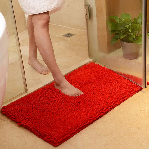 Chenille Bath Mat Bathroom Rug Carpet-HA00472-Veeddydropshipping