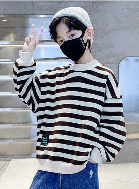 Sweatshirts Boy Fashion Striped Clothes-Veeddydropshipping