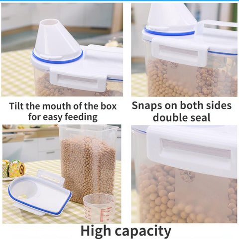Food Pail Plastic Storage Measuring Cup Container-HA00816-Veeddydropshipping