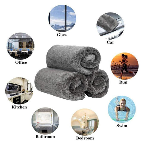 Geruiou 1200GSM Car Wash Drying Towel Accessory Microfiber Cleaning-AM00362-Veeddydropshipping