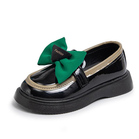 British Style Leather Shoes for Girls Children 2023 Round-TB00113-Veeddydropshipping