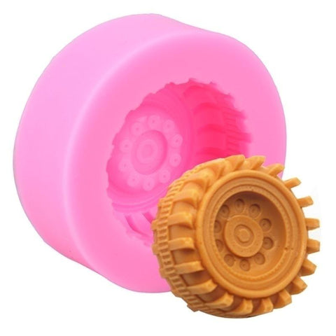 Silicone Cake Mold Tires Wheel Pattern DIY-HA01206-Veeddydropshipping