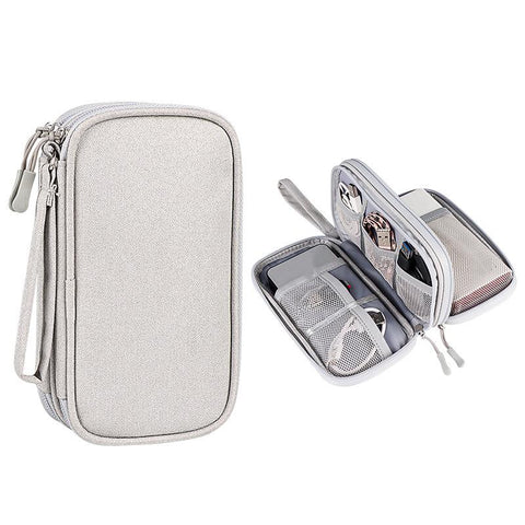 Mobile Phone Power Adapter Charger Cables Waterproof Pouch Bag-Veeddydropshipping
