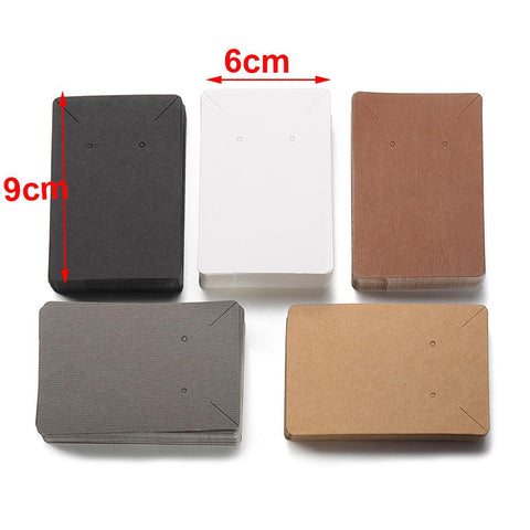 Display Cards Ear Blank Kraft Paper Card for Jewelry Packaging -JW01666-Veeddydropshipping