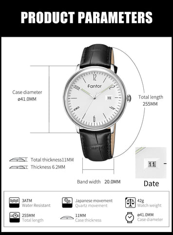 Brand Business Men Hand Quartz Watch Waterproof  Watch-JW00643-Veeddydropshipping