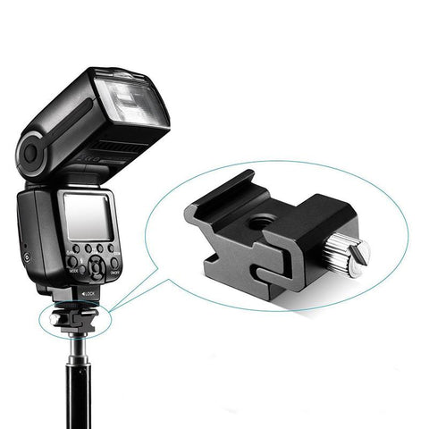 Camera Metal Cold Shoe Hot Shoe Flash Bracket Mount Adapter -CE00472-Veeddydropshipping