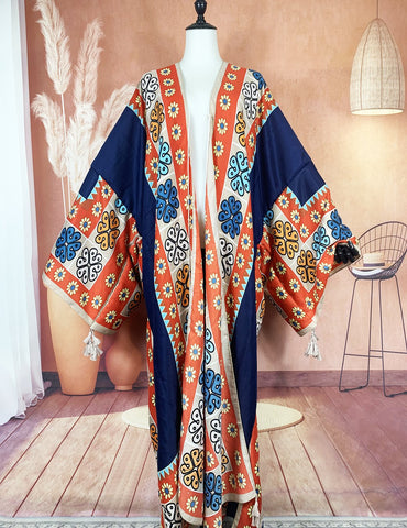Fashion Europe Women Long Sleeve Duster Coat-WF01713-Veeddydropshipping