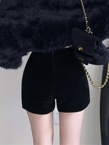 Black Shorts Women Skinny Sexy-Veeddydropshipping