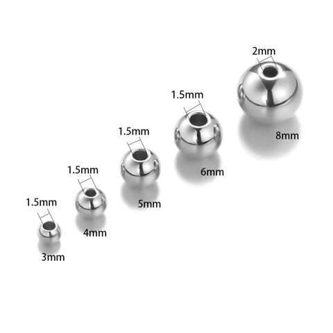 Stainless Steel Spacer Beads Charm Beads DIY Bracelets Beads -JW01474-Veeddydropshipping