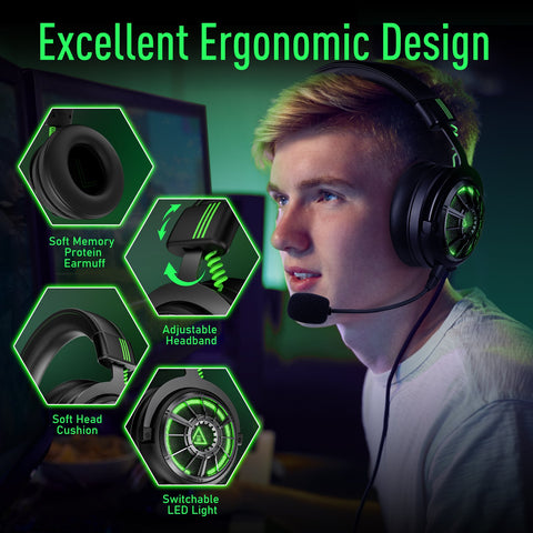 USB Headsets  Surround Sound   Gaming Overear Laptop-CO00405-Veeddydropshipping