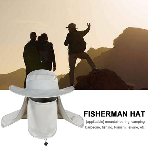 Unisex Visor Fishing Hat Sun Protector Cap UV Protection Face Neck  Protection -OS01079-Veeddydropshipping