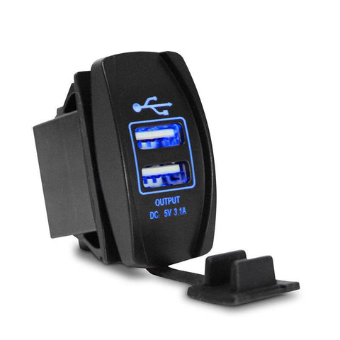12-24V 3.1A LED Dual USB Car Auto Power Charger-PA01137-Veeddydropshipping