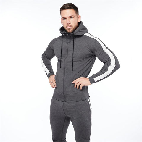 Cotton Zip Hoodie Colorblock Solid Color Casual-Veeddydropshipping