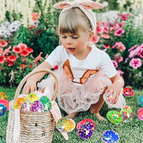 6/12PCS Easter Eggs Colorful Water Beads Stress Relief-TB01543-Veeddydropshipping