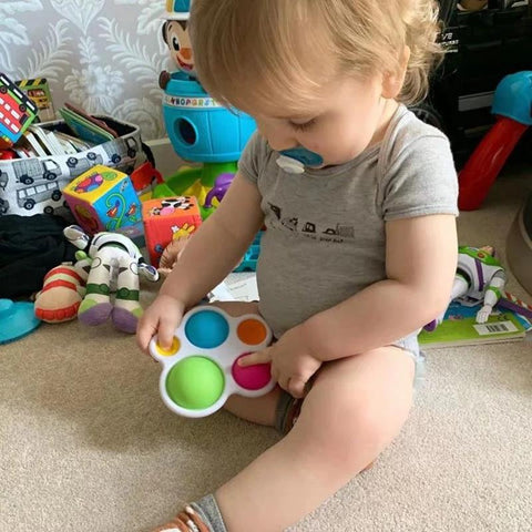 Infant Baby Toys Montessori Exercise Board Rattle Puzzle-TB01514-Veeddydropshipping
