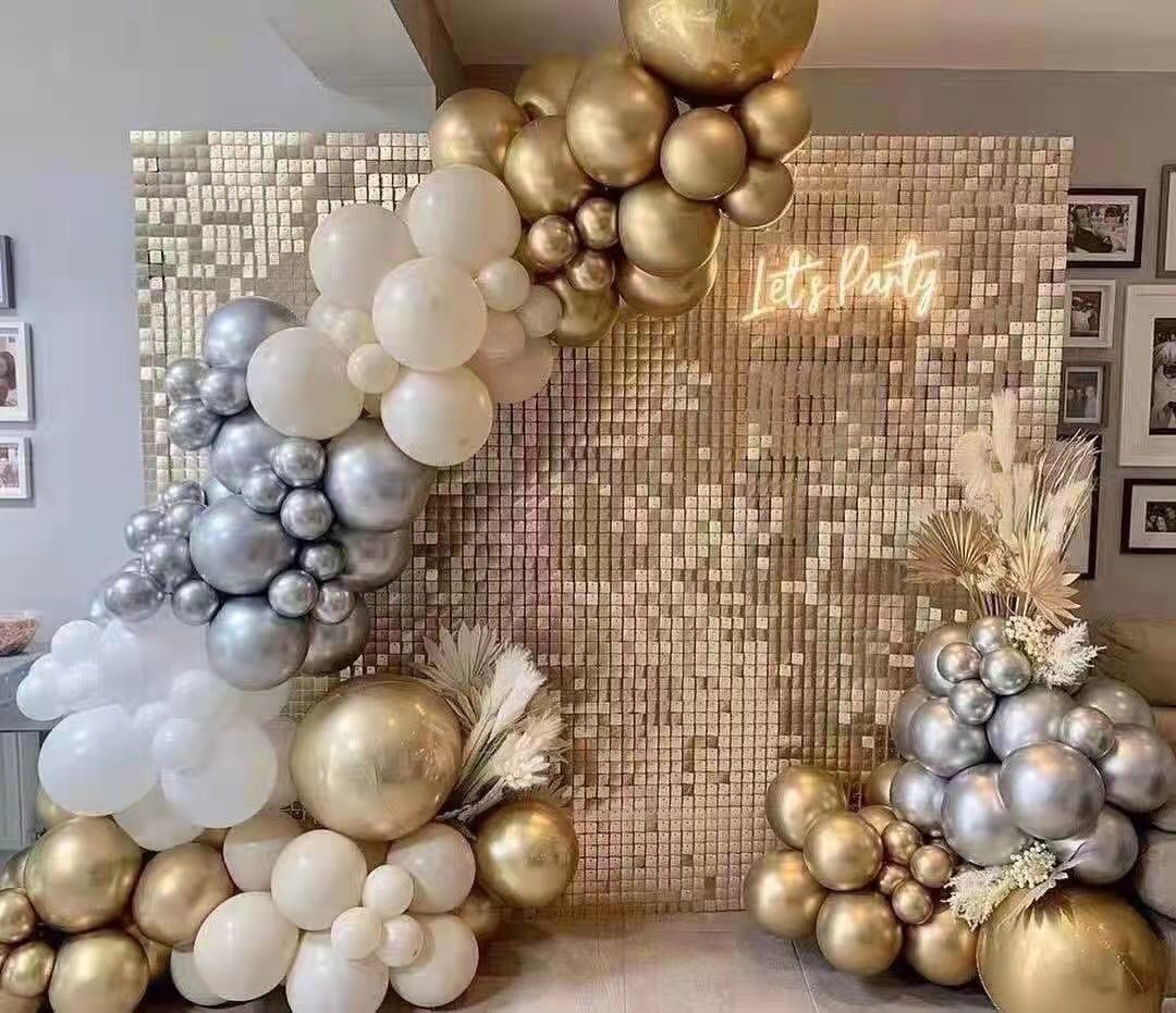 Backdrop Crystal Pneumatic Panel Sequins Art Wall-HA00238-Veeddydropshipping