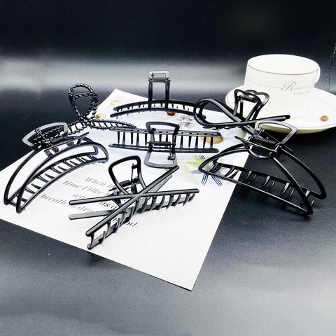 Simple black Claw Crab Elegant Hair Jewelry -JW00527-Veeddydropshipping