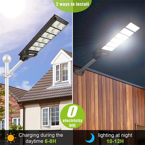 400W Solar Street Light Outdoor 520LED 20000 Lumens Super-TI00819-Veeddydropshipping