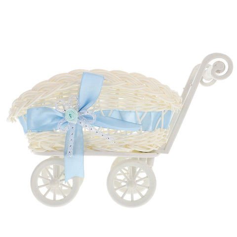 Imitation Rattan Woven Plush Dolls Trolley Candy Baskets Shopping Cart Kids-TB00396-Veeddydropshipping