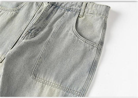 Cargo Jeans Pants Fashion Hi Street Vintage Retro-MF00580-Veeddydropshipping