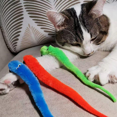 Funny Cat Stick Toy Furry Feather with Bell-HA01359-Veeddydropshipping