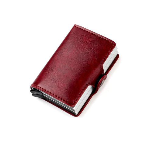 Fiber Leather Wallet Credit Card Holder for Women-BS00646-Veeddydropshipping